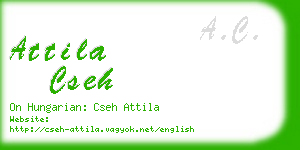 attila cseh business card